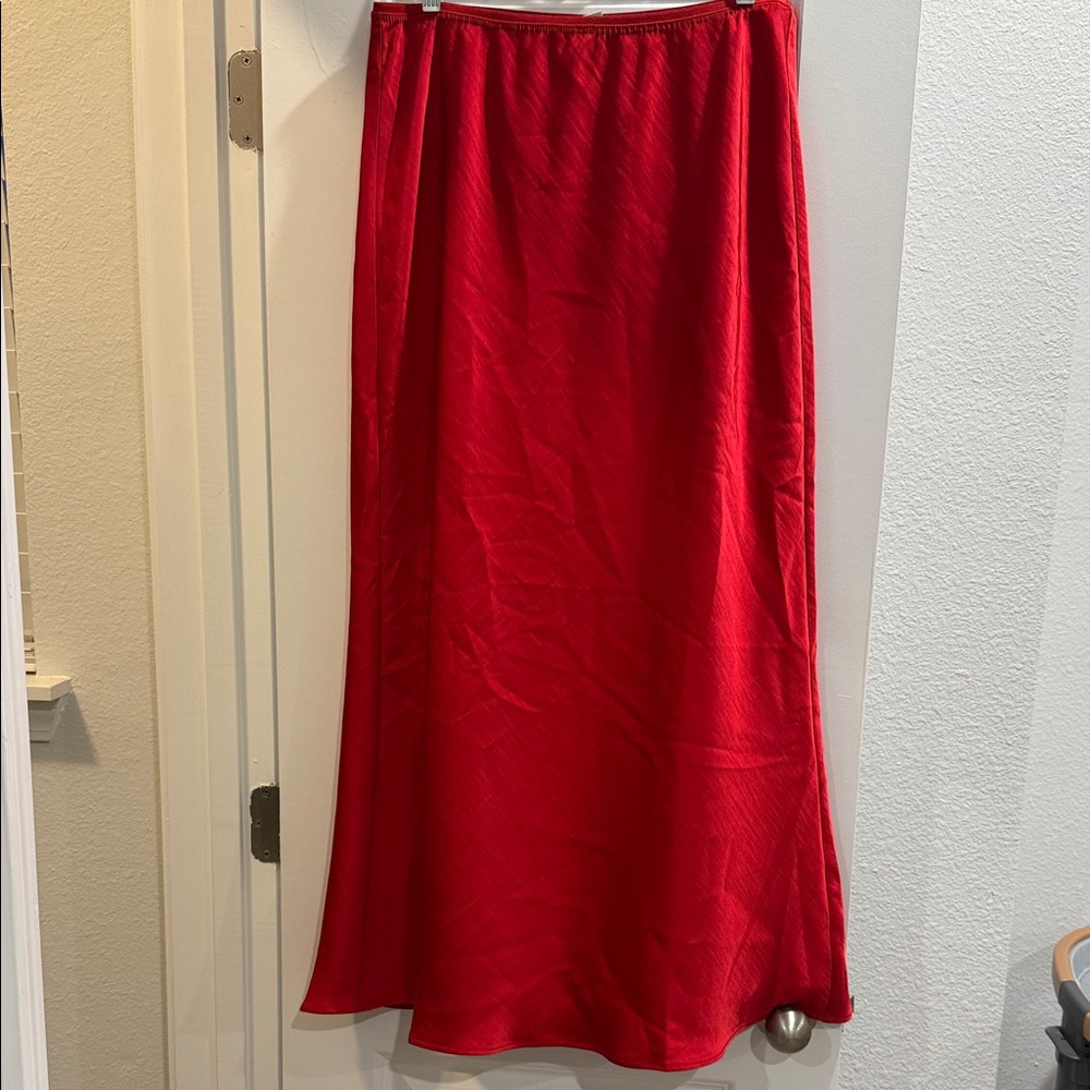 a new day Red Maxi Skirt